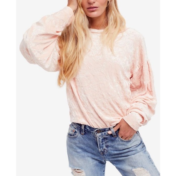 New We The Free Light Pink Velvet Long 